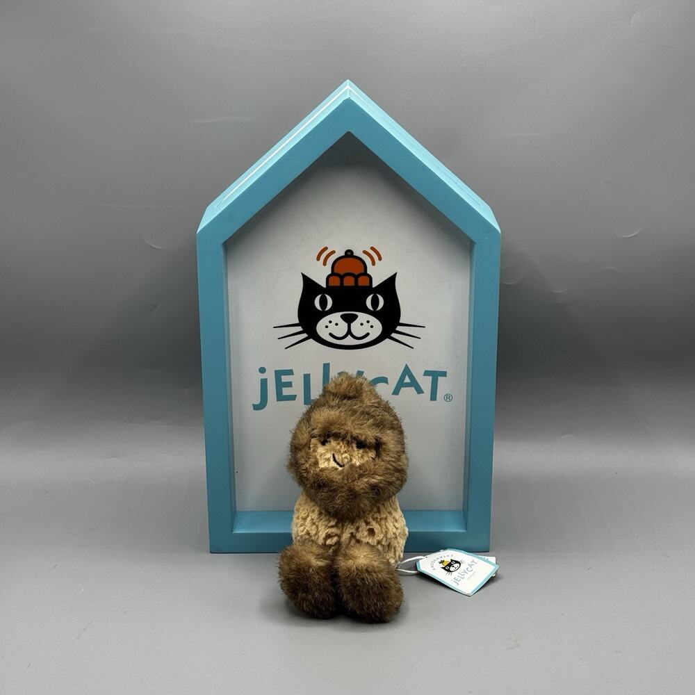 Jellycat Amuseables Peanut Yeti Outfit Plush 6" Authentic New TAG NOT MINT